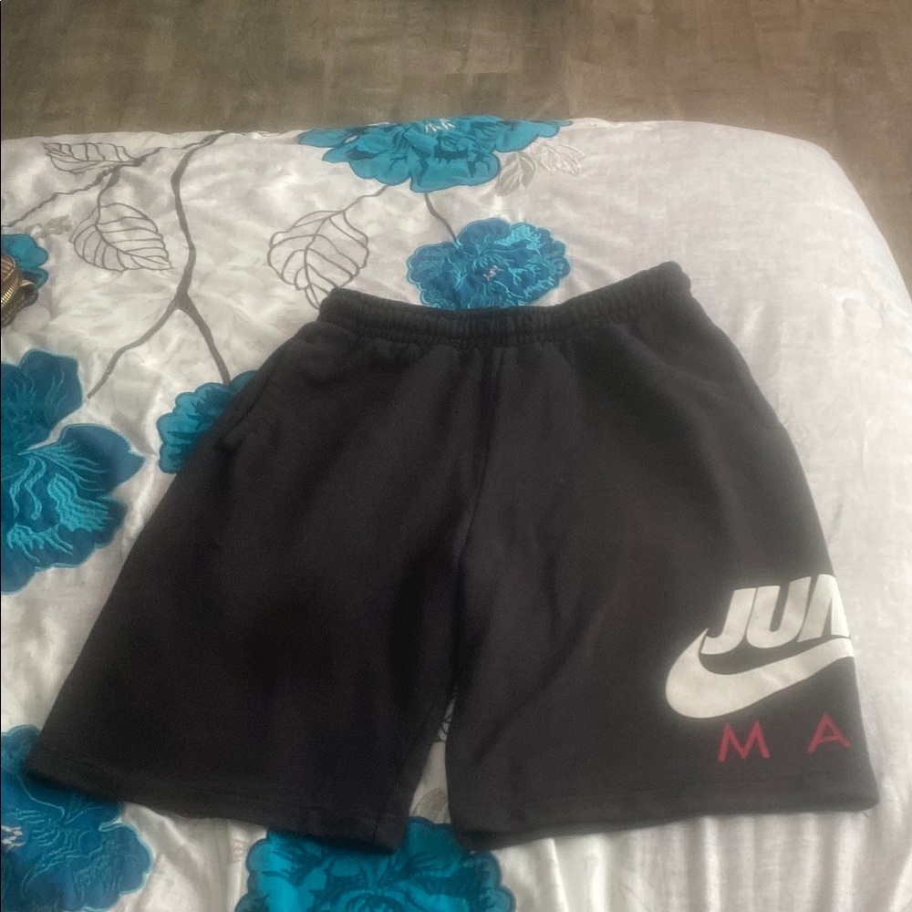 Jordan Black Athletic Shorts Elastic Waistband